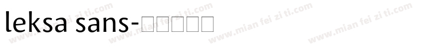 leksa sans字体转换